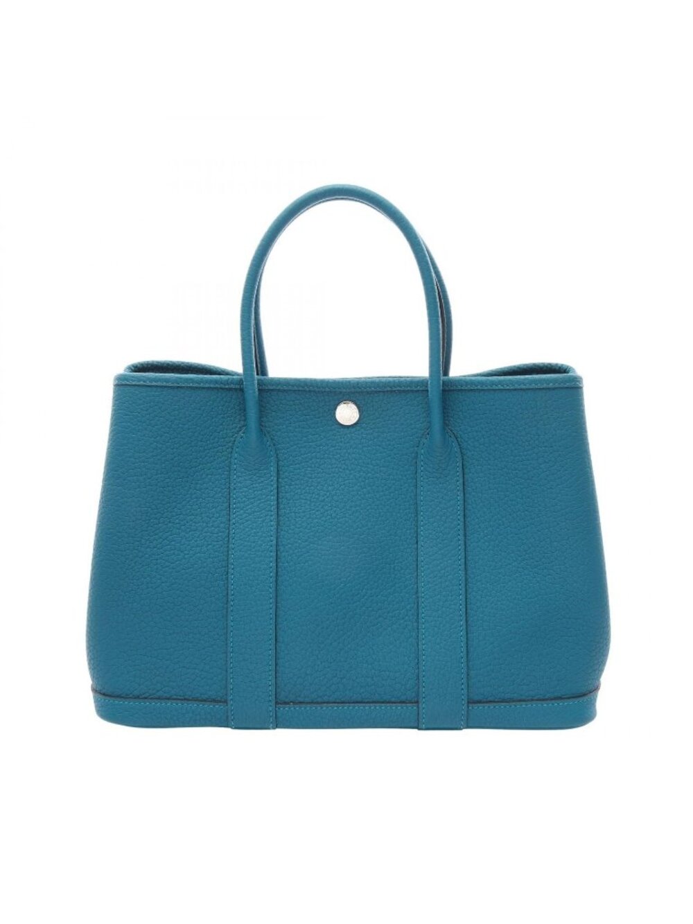 Hermes Tote Bag Garden Party TPM Blue Izmir